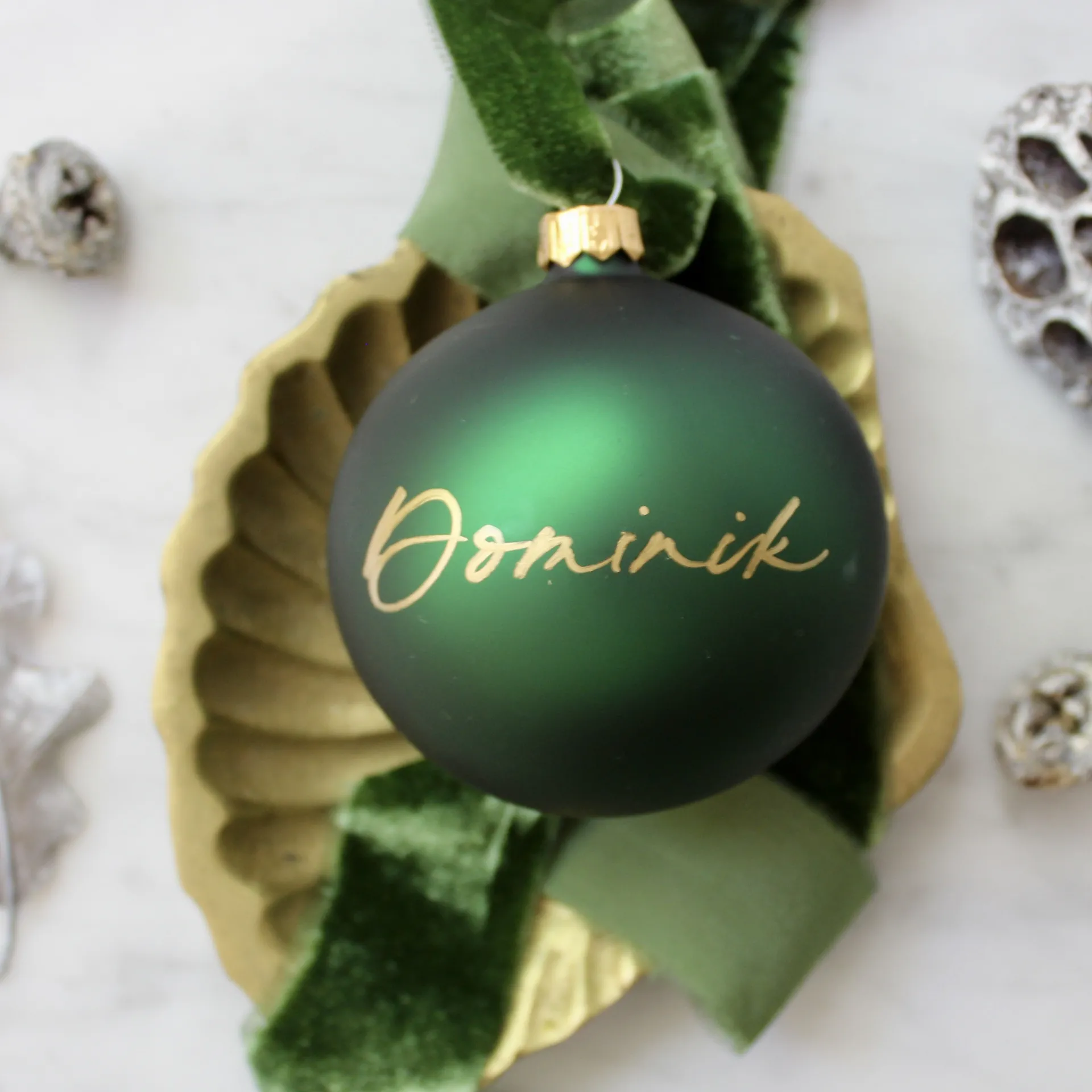 Zöld karácsonyfa gömb Zöld karácsonyfa gömb